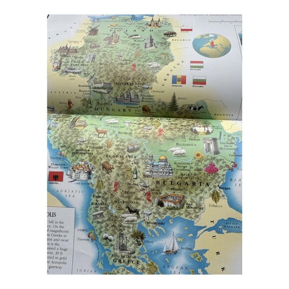 The Picture Atlas of the World Hardbound Book Vintage by Richard Kemp Copyright - Picture 11 of 14